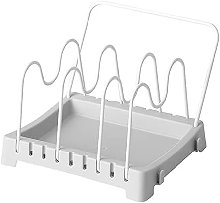 Prmal кујна мултифункционална решетка за складирање вок -тенџере за складирање на капакот за складирање на таблата за табли за табла тава тава
