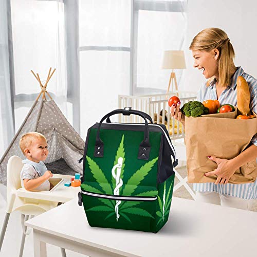 Канабис марихуана На Медицинска Потврда Илустрација Торба За Пелени Торби За Мумија Ранец Торба За Пелени Торба За Нега На Бебиња