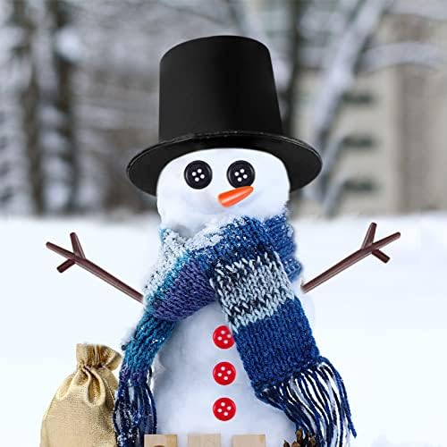 200 парчиња Комплет за снежничар за занаети - Снабдување за занаетчиски снежни луѓе вклучува 20 копчиња за носеви од морков 20 мини