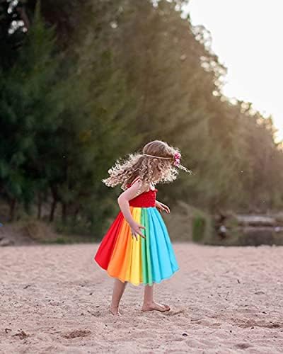 Девојки Се Облекуваат Дете Цветни Возбуда Ракав Еднорог Сарафан Лето Дете Девојка Облека Големина 2-7 Години