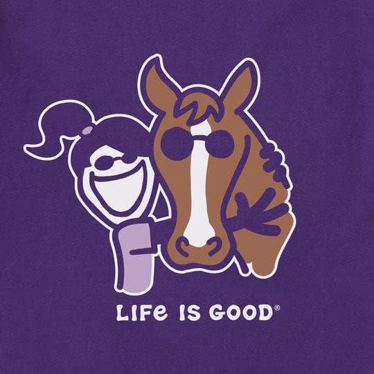 Животот е добар. Женски џеки коњски гушкање дробилката, длабоко виолетова, мала