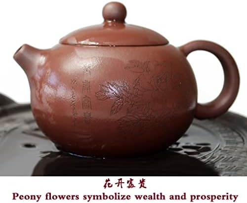 Чајник 270 мл јксирање глина xishi садови инфузер за лабав чај цветање