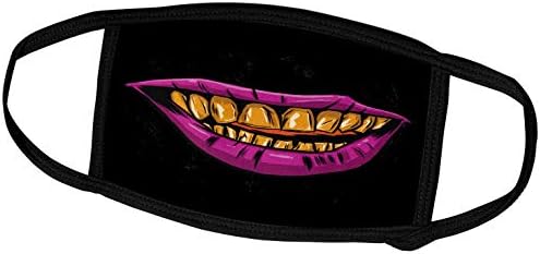 3дроза Виолетови Усни Со Жолти Заби Ноќта На Вештерките Чудовиште - Лице Покрива