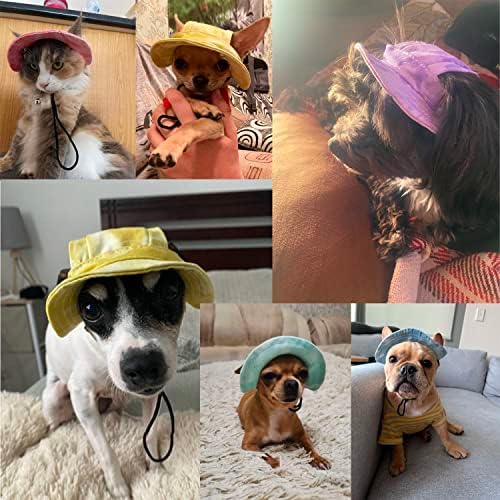 Пет капа со дупки за уши сончање бејзбол капа за средни мали кучиња лето слатко кучиња капа за сонце, отворено пешачење капа за домашни миленици