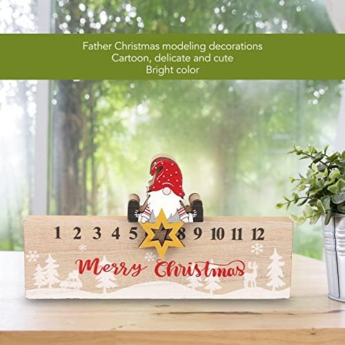 Божиќен Календар За Одбројување Симпатичен Блок За Одбројување На Домашната Работна Површина За Салон За Убавина