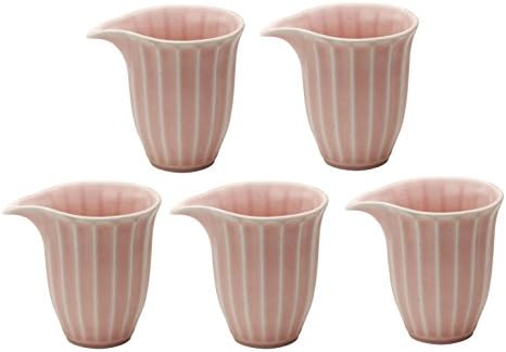 林金 之助 商店 Mino Ware 397-41-41E GUI Cup, сет од 3, цвет на цреша Касуми