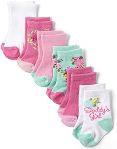 Детско место бебе девојчиња и новородени миди чорапи 6 пакувања