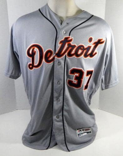 2019 Детроит Тигерс Боби Вилсон 37 игра користена сива маичка MLB 150 Patch 50 862 - Игра користена МЛБ дресови