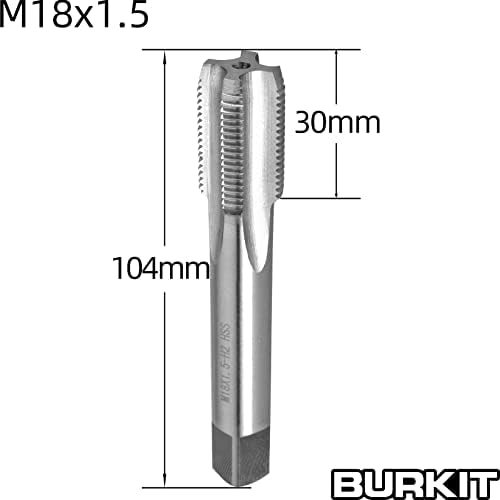 Burkit M18 X 1.5 Tap and Die Set, m18 x 1,5 Машинска нишка Допрена и тркалезна умира десна рака