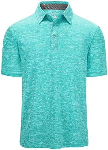 Secood Поло кошули за мажи влага со кратки ракави на отворено спортски перформанси тактички тениски голф тенис маица