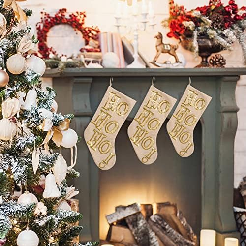 Бонбони подароци чорапи Персонализирани камин порибување Божиќни украси за дома и додаток за забава за деца за семејни празници за украси