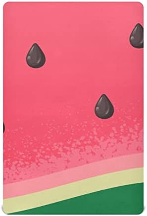 Umiriko Watermelon Pack n Play Baby Playard Playard Sheets, Mini Crib Sheet за момчиња девојчиња играч за играчи на материи Cover 20246587
