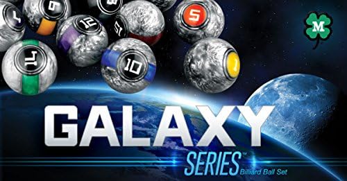 МекДермот Галакси серија професионални топки за билијард во металик сребрена текстура со висок сјај