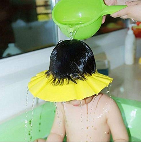 Мека Прилагодлива Капа За Туширање За Бебиња Заштитете Ги Децата Детски Шампон Бања Измијте Ја Косата Шапка За Штит Водоотпорна Спречете Вода