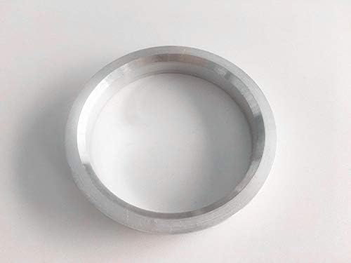 NB-Aero 4PC Silver Aluminum Hubrings 78.1mm до 57.1mm | Hubcentric Center Ring 57.1mm до 78,1 mm за многу Audi Chevrolet Dodge