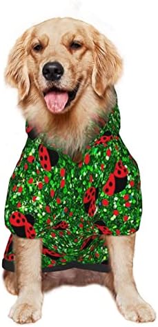 Голем џемпер за кучиња за кучиња беспрекорно-црвено-животинско милениче џемпер со капа со мека мачка облека мантил мал