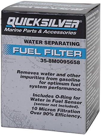 Quicksilver 8M0095658 Комплет за филтрирање на гориво за одвојување на вода за излез од Verado V-6
