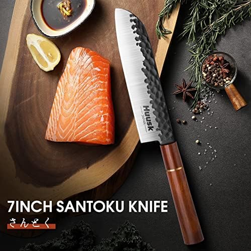 Хуск Јапонија Готвач Нож Во Собата, 8 инчен Џуто Нож Професионален Готвач Нож и Сантоку Јапонски Кујна нож 7 инчен