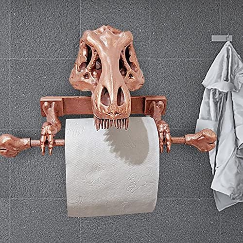 Држач за ткиво на диносаурус Uqiangy, држач за тоалетна хартија, ќебиња за складирање на бања