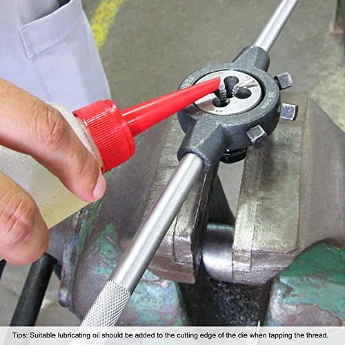 Uxcell Round Threading Dies 13/16 -16 ON, легура алатка за челична машина за поправка на конец за поправка