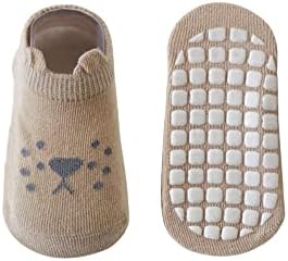 Бебе момчиња девојчиња кои не се лизгаат чорапи Доенчиња за новороденчиња Комбинирани памучни чорапи со цртани чорапи против