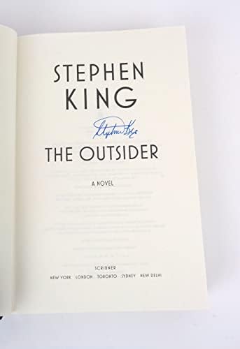 Авторот На Стивен Кинг Потпиша Автограм 1 Издание Аутсајдерска Книга Со Тврд Повез