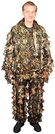 ТИТАН 3Д лисја од костум - Лов на опрема за мажи, јакна за дишење од камо, додаток за лов, земја за распаѓање на дабови дабови
