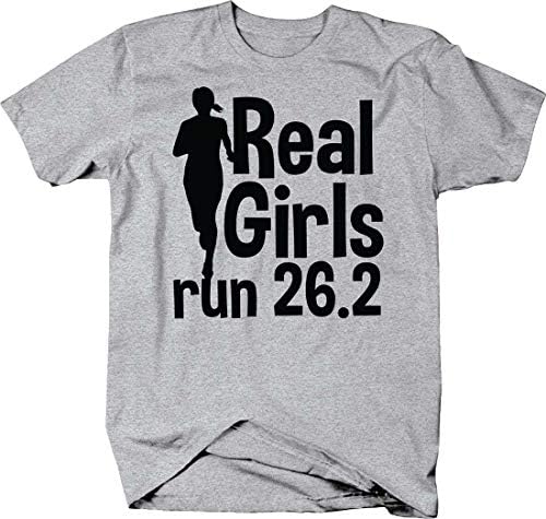 Вистински Девојки Трчаат 26,2 Силуета Милји Трчање Обука Маратон Маица За Мажи