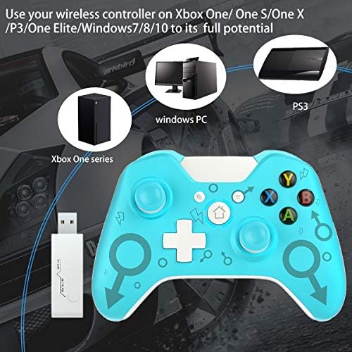 usergaing 2.4 GHZ Xbox Безжичен Контролер Компатибилен Со Xbox Еден Контролер, Xbox Серија X/S, Xbox One, Xbox One S, Еден X, Прозорец КОМПЈУТЕР-Сина