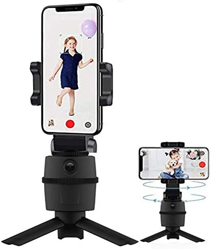 Застанете и монтирајте за Vivo X60 - PivotTrack Selfie Stand, Pivot Stand за следење на лицето за виво x60 - jet Black