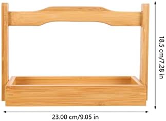 Дрвена табла за сечење дрвена табла за сечење со рачка бамбус сад за храна лента за појадок сад топла тенџере за сервирање послужавник
