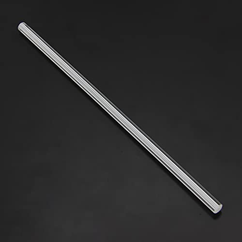 Jutagoss права линија акрилна шипка цврста пластична лента за DIY занаети со дијаметар од 8 мм со должина од 250мм бела 2 парчиња
