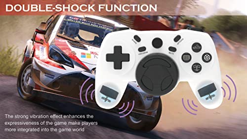WisionHMD Wireless Racing Wheel или Воланот за PS4/PS4 SLIM/PS4 PRO, компатибилен со игри со пареа, Android и iOS, Mac, со 2 копчиња за прибирање