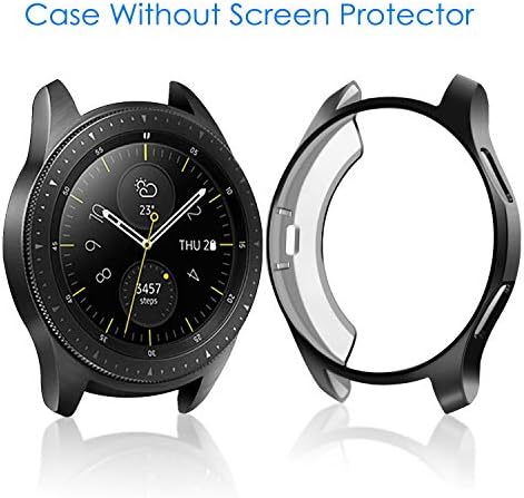 3 пакет - Fintie Case компатибилен со Samsung Galaxy Watch 42mm SM -R810, мек TPU тенок позлатен случај заштитен обвивка за браник на браник,