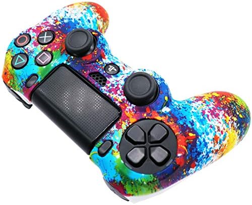 PS4 контролор Покријте го силиконот Ралан, контролорот на контролорот на силиконскиот гел, компатибилен за PS4 /PS4 SLIM /PS4 PRO контролер