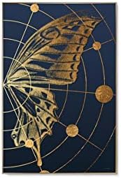 Апстрактна wallидна уметност Пеперутка крилја Апстрактни уметнички дела сликарство 32х48 сет б
