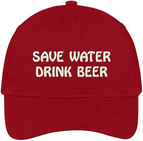 Трендовски продавница за облека заштеди вода пијалок пиво извезено памук прилагодлива капа тато капа