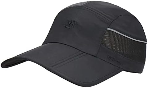 RRVANE виткање UPF50+ капа за заштита од сонце, брза суво бејзбол капа Неструктурирана спортска капа на отворено одговара 22 ~ 24-3/8”