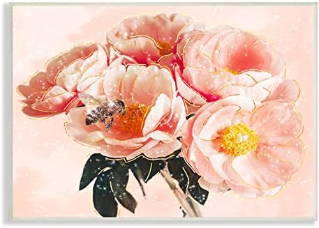 Ступел Индустрии Треперливи Бумбари Пчели Трендовски Розови Глам Цвеќиња, Дизајн На Зивеи Ли