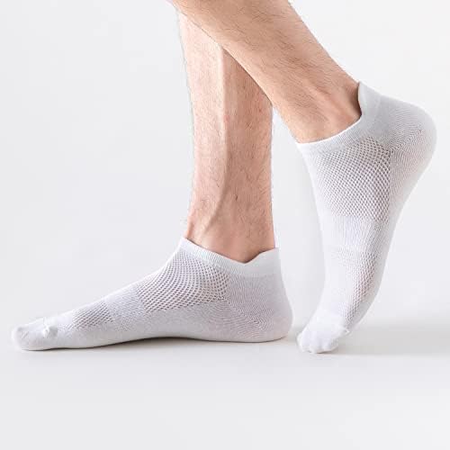 Vfm 8 пара глужд атлетски трчање чорапи за мажи жени со низок исечен спортски перница табулаторна мрежа за дишење тенки чорапи