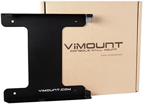 Vimount wallид монтиран метал држач компатибилен со PlayStation 4 PS4 Classic/FAT во црна боја