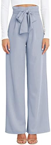 Hooeverенски панталони со високи половини, обични џебови, кои се појавија со широки пантацо панталони со палацо