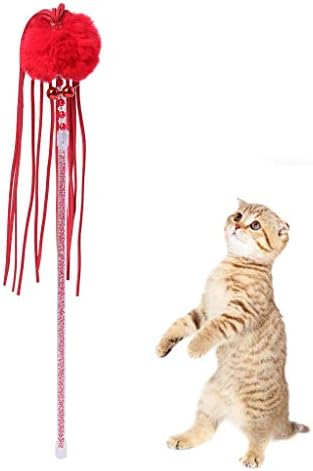Свршици мачки пердуви тасели топка играчка со bellвонче мачка за мачка мачка за мачка мачка за маче играчки асортимани за џвакање играње