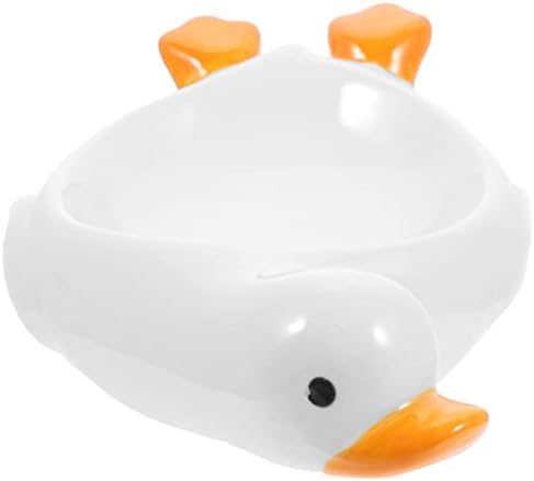 Холибана 5 парчиња сапун сапун кутија када за када декоративни фиоки керамички сервиси за чување бања решетката патка украси патка украс