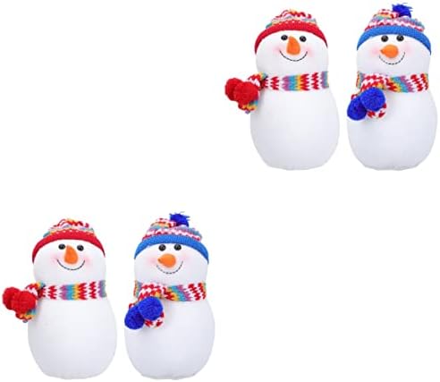 Aboofan 4 компјутери занаетчиски украси за кукли украси DIY играчки маса празно бело креативно пена празник модел Божиќ десктоп снежен