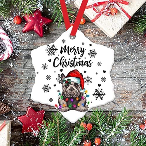 Божиќен украс Среќен Божиќ Дедо Мраз Декора за новогодишни украси за новогодишни украси на новогодишно куче Божиќно украси за