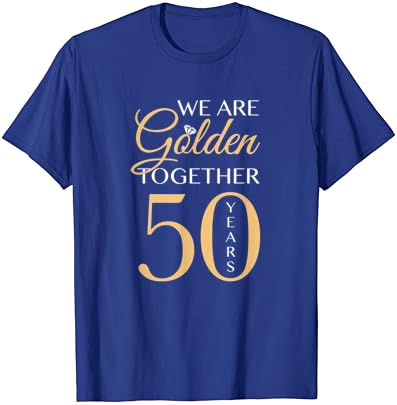 Романтична кошула за парови - 50 -годишна маица за годишнина од свадбата