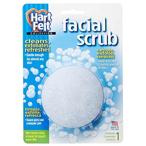 Хартфелт, чистење на лицето за ексфолирачки сунѓер, еднократно, хемиско бесплатно, 30 брои