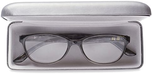Внатрешна Визија Женски Очила За Читање Со Пролет Шарки &засилувач; Случај, Сива &засилувач; Црна Желка, 1 Брои