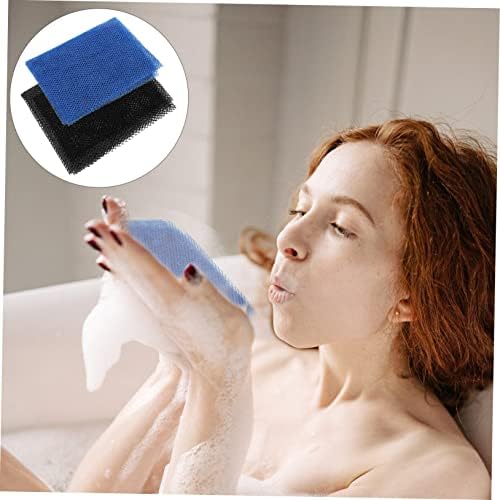 Исцелен сунѓер за бања 10 парчиња ексфолирачки крпи бања сунѓери чистење за миење на кожата нето чистач за напојување мрежи за стружење